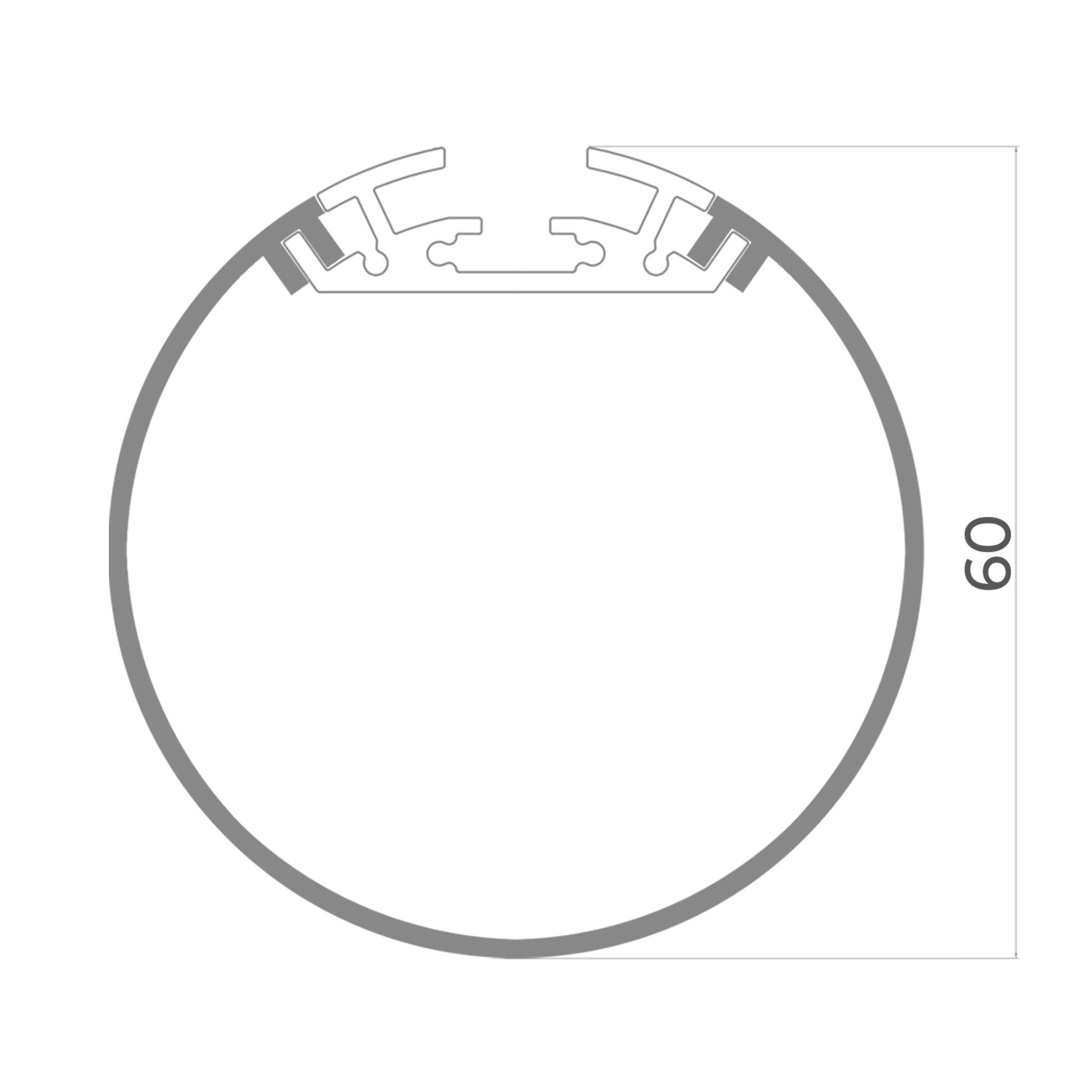 Линейный светодиодный светильник LC 15-ROLL-60 (0,5)